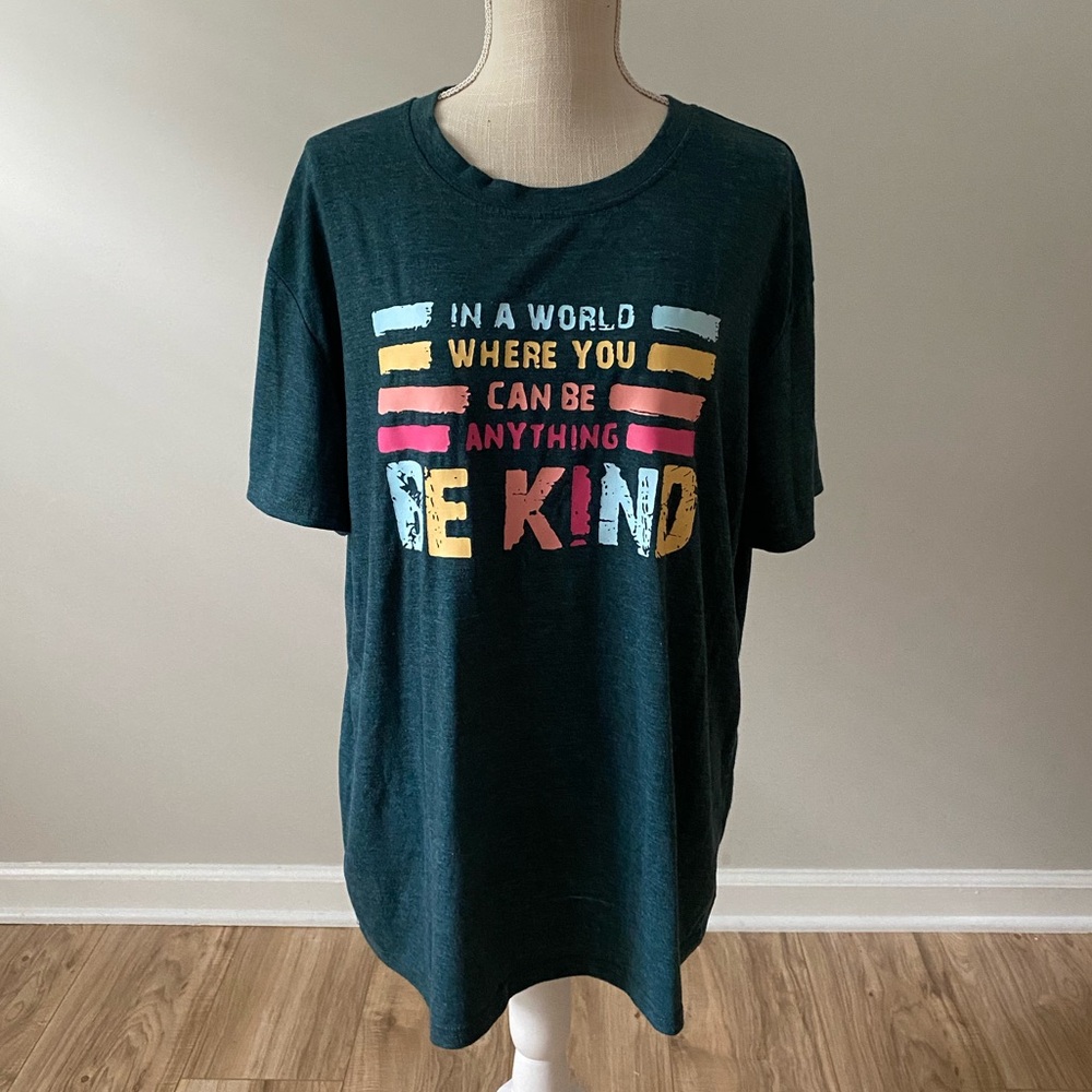 Be Kind Short Sleeve Shirt Blue
